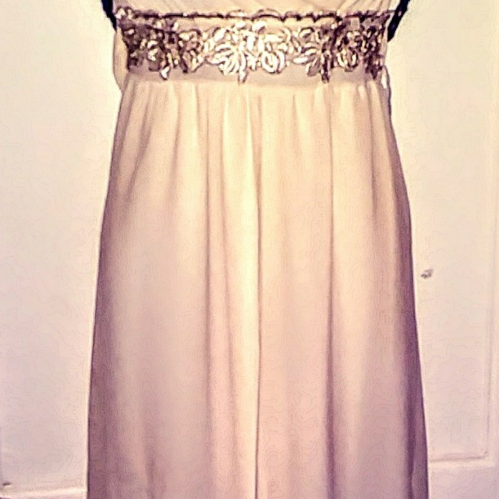 Beautiful vintage chiffon dress with satin lining